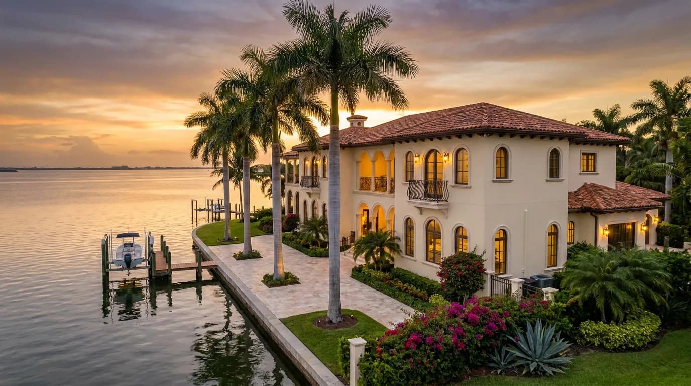 Luxury waterfront estate in St. Petersburg, FL
